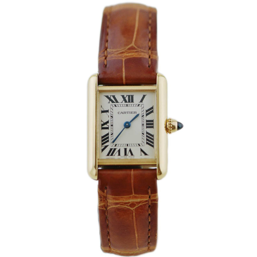 Preloved Cartier Tank Louis Small Model 18k Yellow Gold Watch W1529856