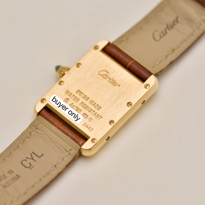 Second Hand Cartier Tank Louis Small Model 18k Yellow Gold Watch