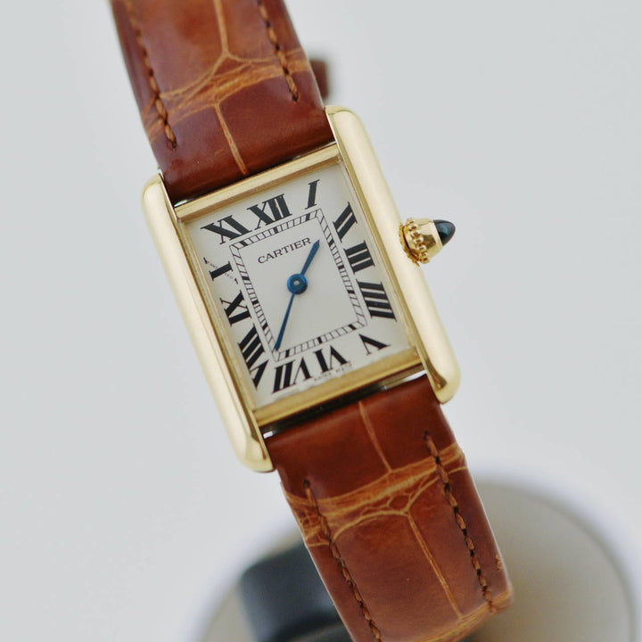 Second Hand Cartier Tank Louis Small Model 18k Yellow Gold Watch W1529856