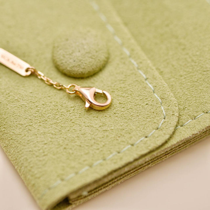 Preowned VCA Vintage Alhambra Grey Mother of Pearl 18k Rose Gold 2014 Holiday Pendant