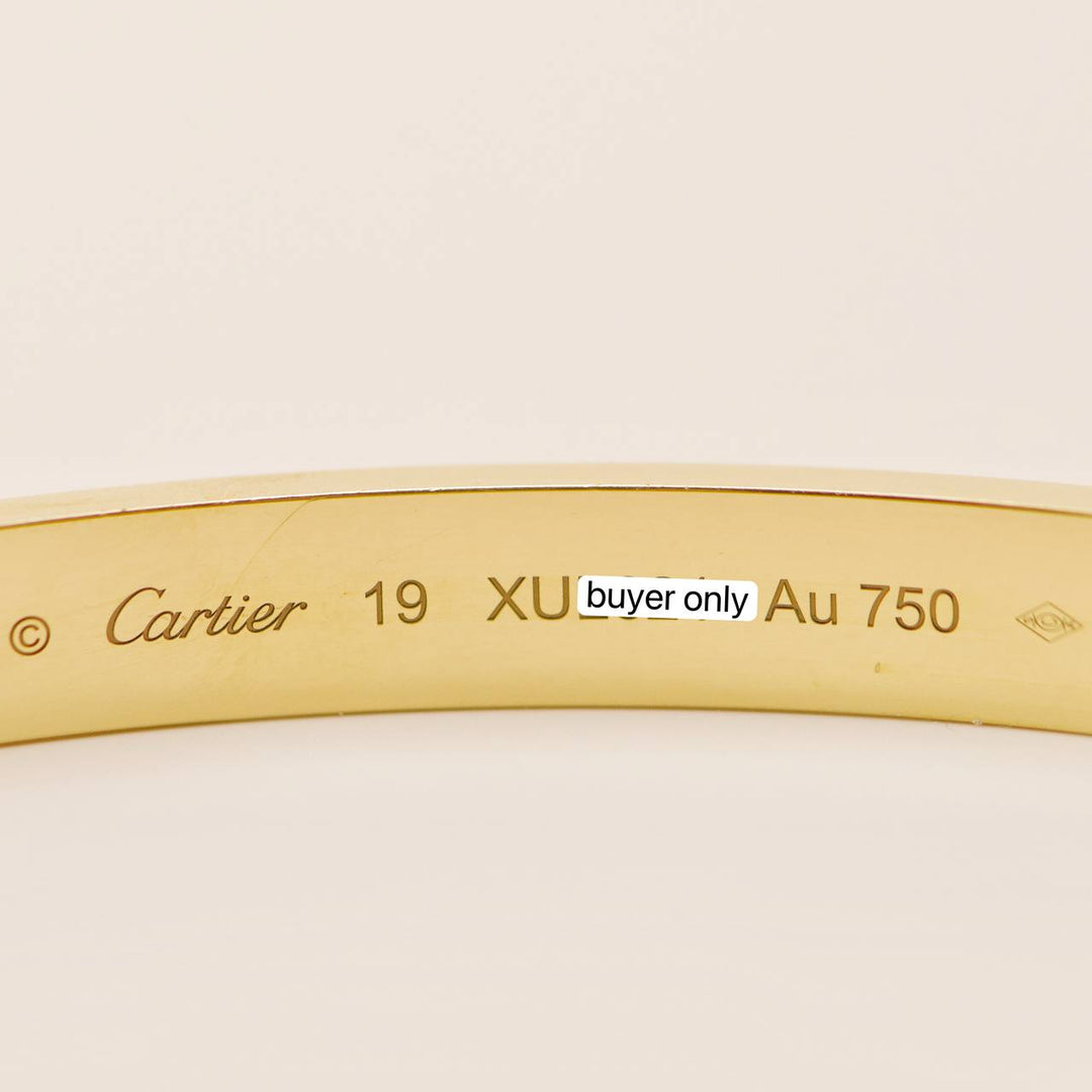 Preowned Cartier Love 18K Yellow Gold Bracelet