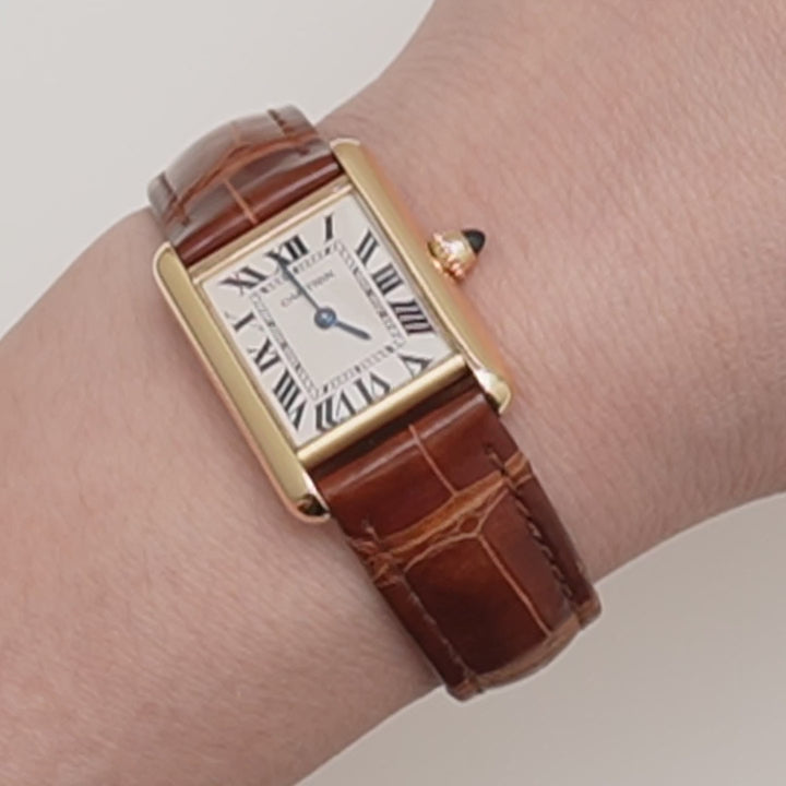 Cartier Tank Louis Small Model 18k Yellow Gold Watch W1529856