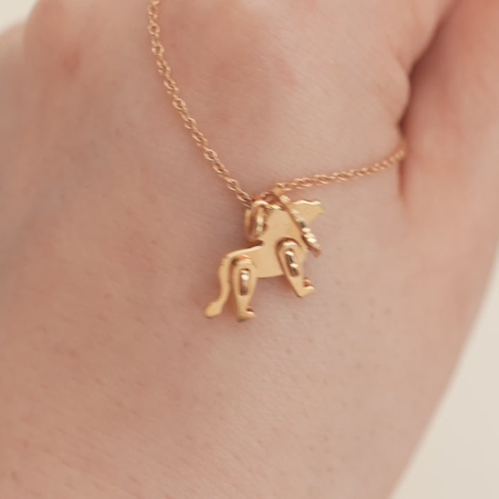 Second Hand Tiffany & Co. Save the Wild 18K Rose Gold Lion Pendant Necklace