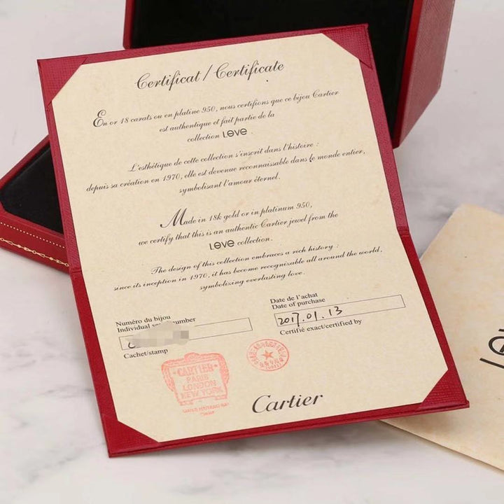 Cartier Limited Edition Rose Gold Diamond Love Bracelet Size 16