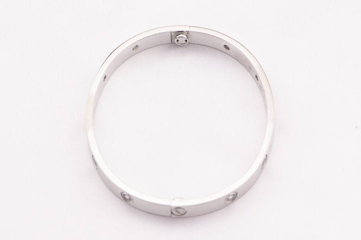 Second Hand Cartier Love Bracelet Rainbow 18K White Gold