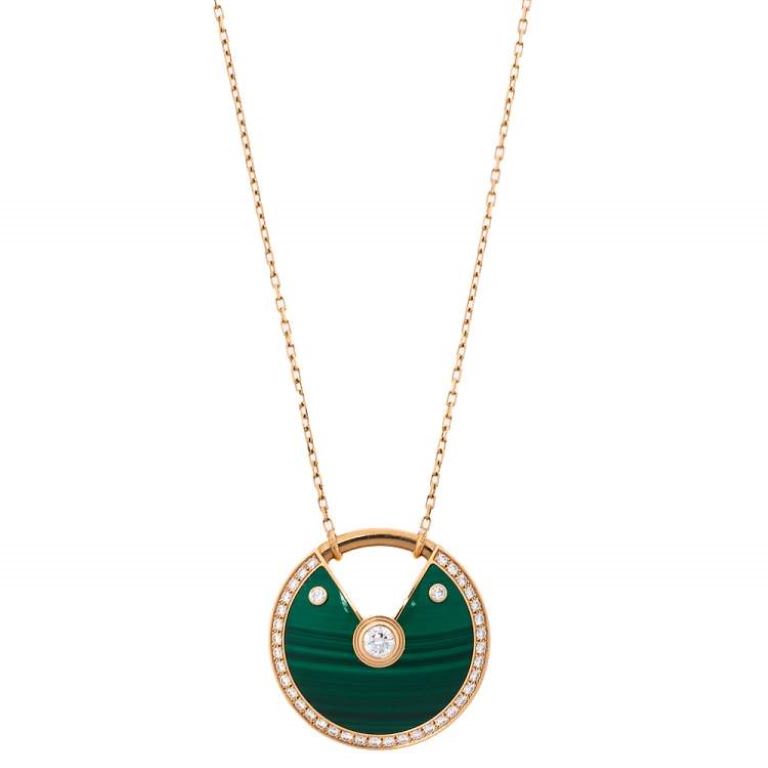 Cartier malachite necklace Clearance