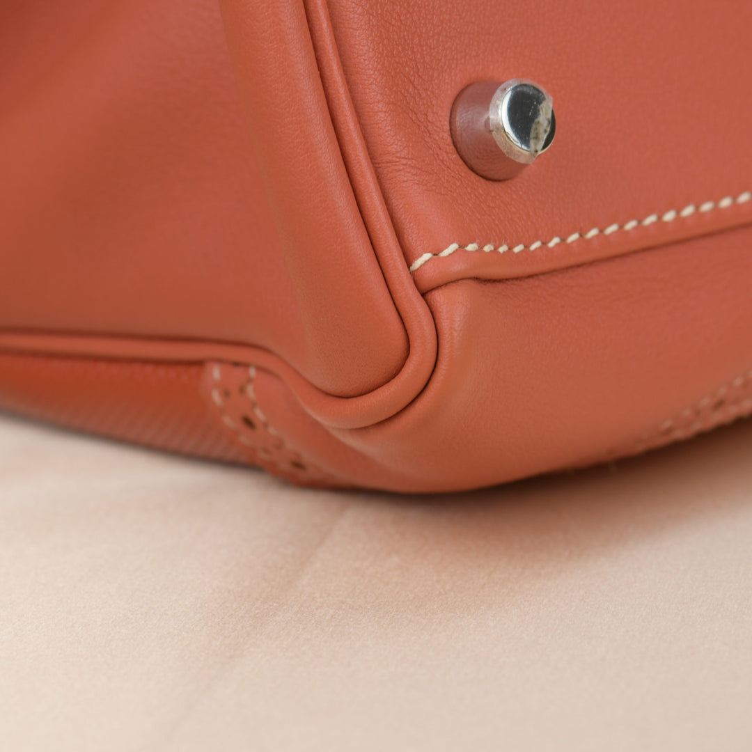 Second Hand Hermès Kelly 32 Ghillies Retourne Swift Leather with Palladium Hardware