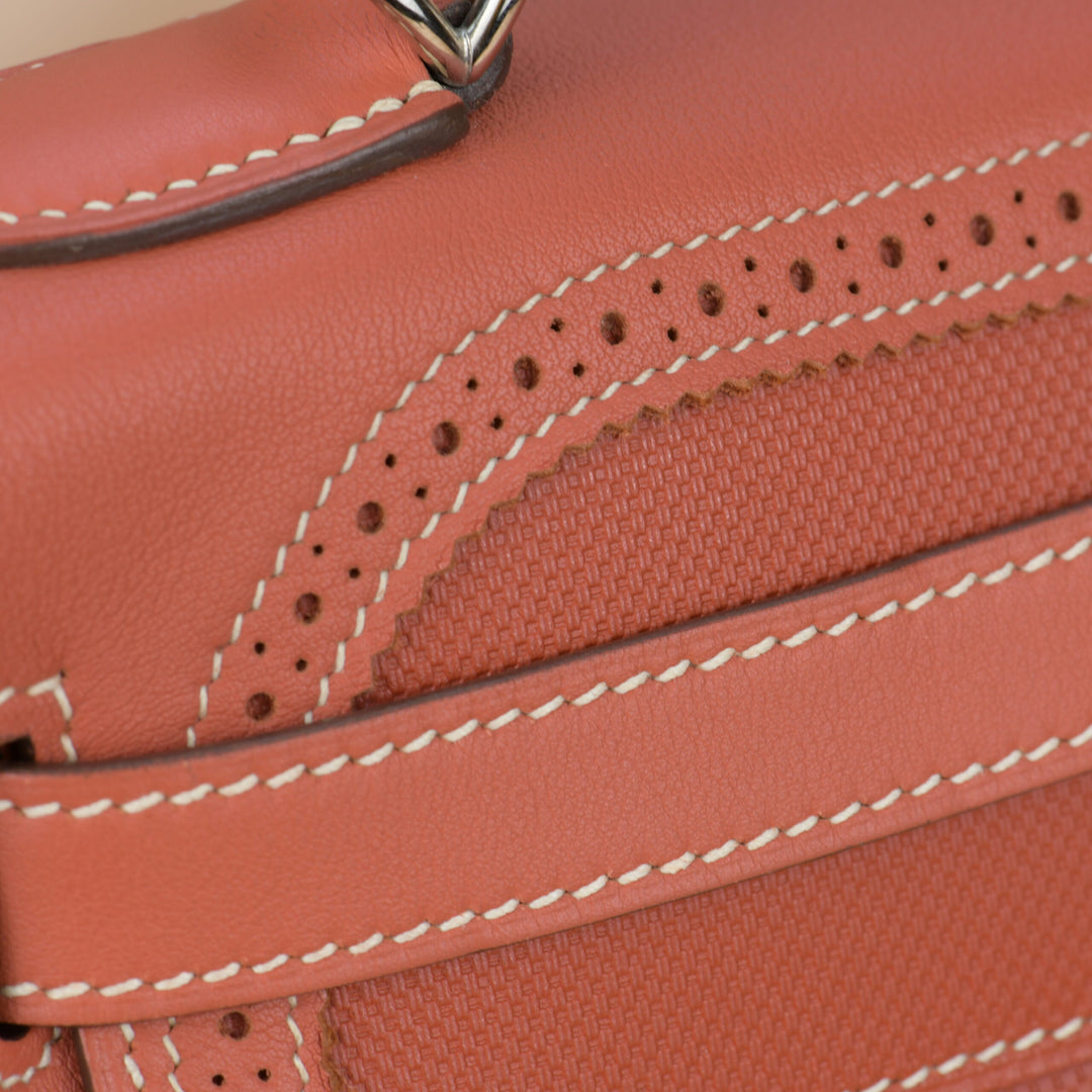 Hermès Kelly 32 Ghillies Retourne Swift Leather with Palladium Hardware