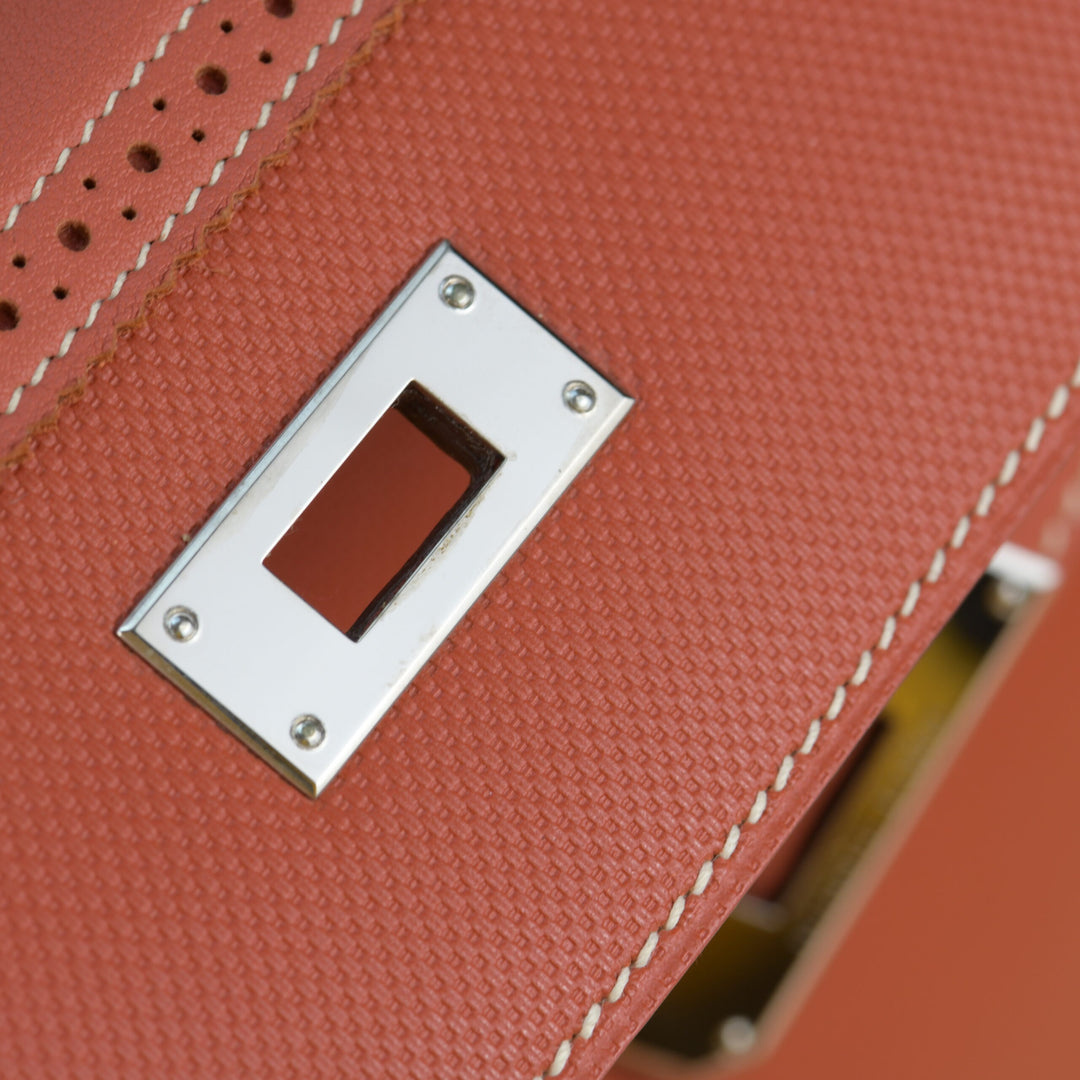 Second Hand Hermès Kelly 32 Swift Leather with Palladium Hardware Handbag