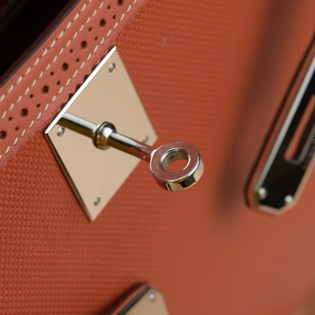 Hermès Kelly 32 Ghillies Retourne Swift Leather with Palladium Hardware