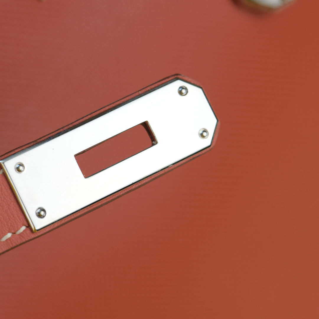 Hermès Kelly 32 Ghillies Retourne Swift Leather with Palladium Hardware