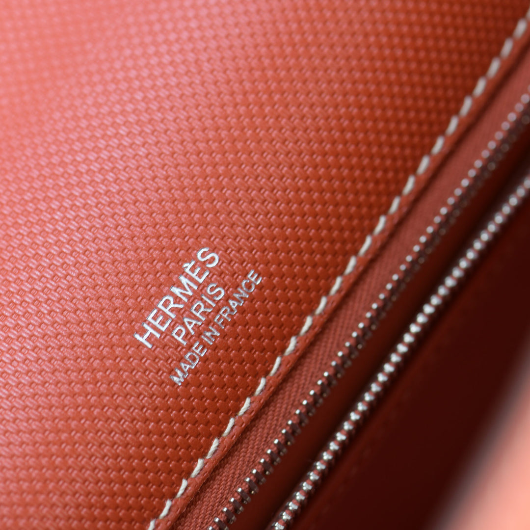 Hermès Kelly 32 Ghillies Retourne Swift Leather with Palladium Hardware