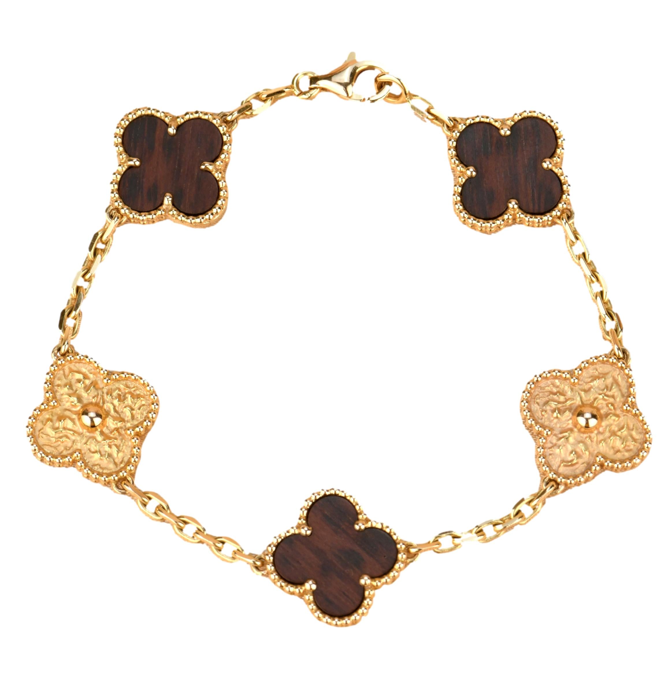 Van cleef and deals arpels rose gold bracelet