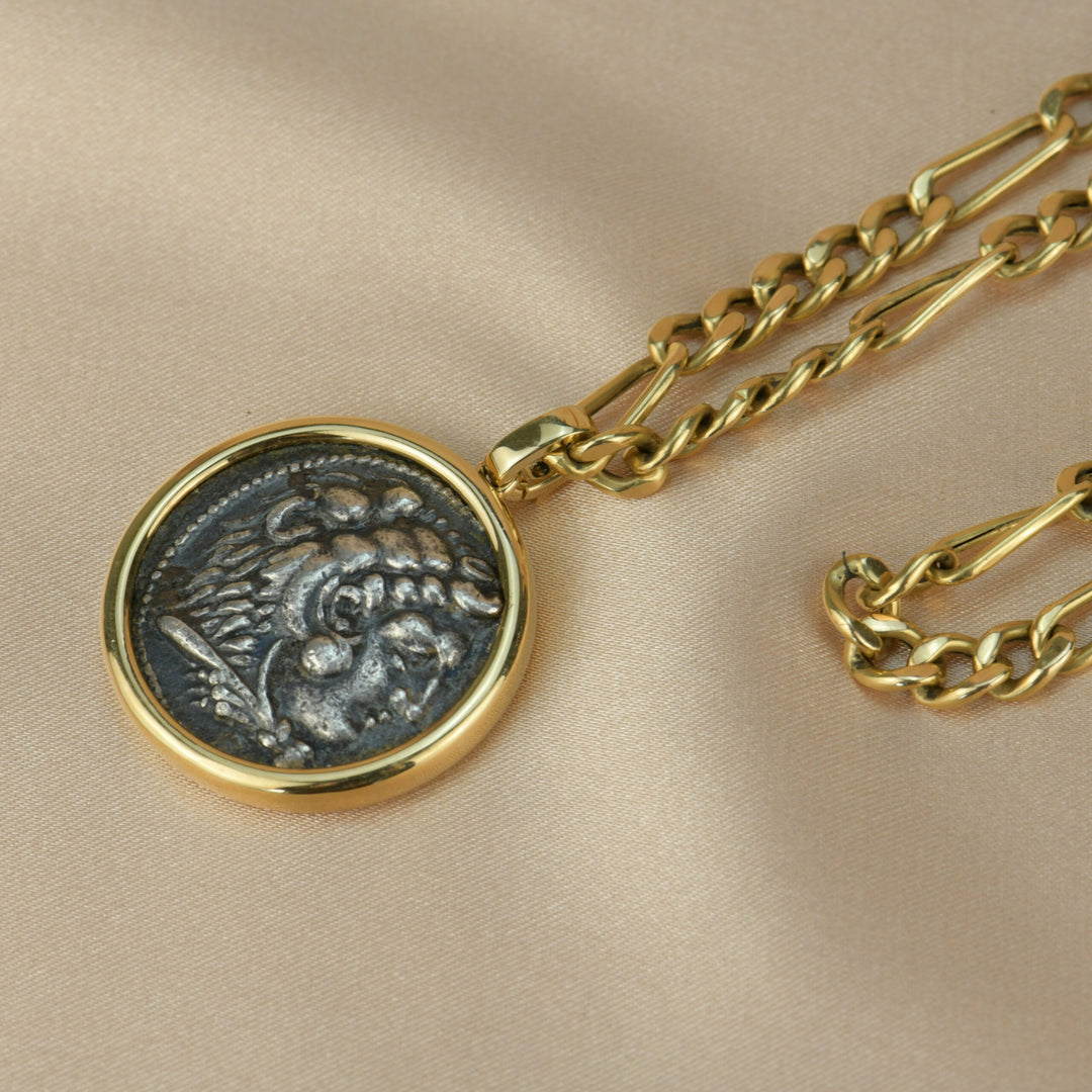 Preloved Coin 18K Yellow Gold Pendant Necklace