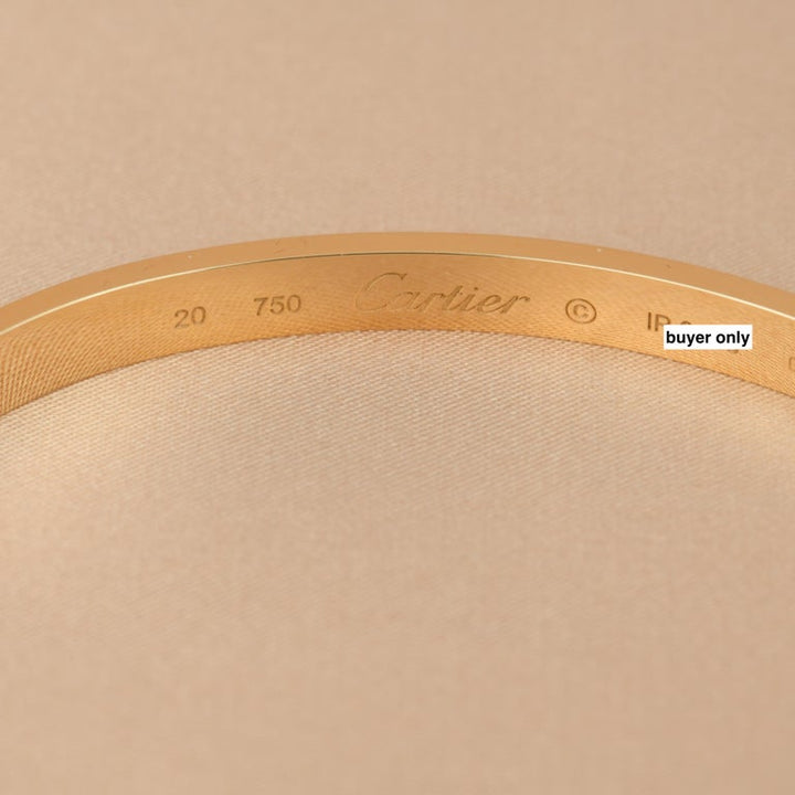 Preloved Cartier Love 18K Gold Bracelet