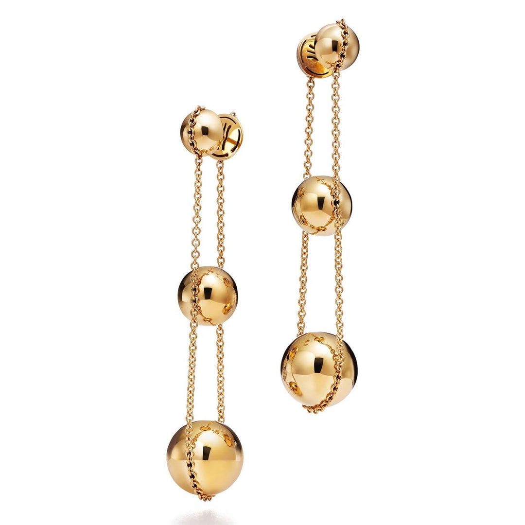 Second Hand Tiffany City HardWear Yellow Gold Drop Earrings