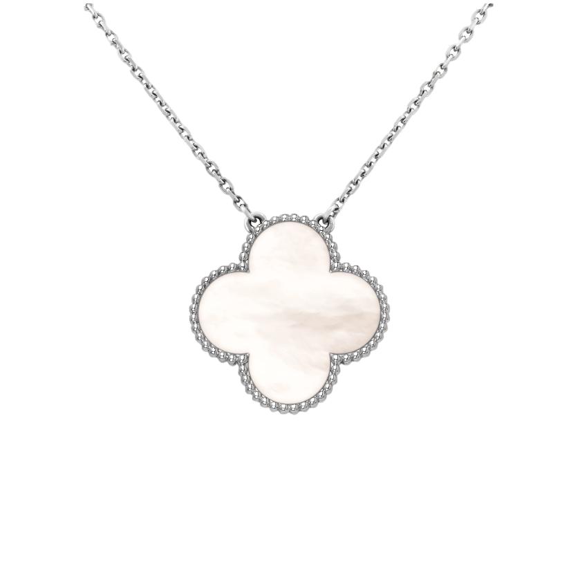 Van Cleef & Arpels Mother of Pearl Magic Alhambra Pendant Necklace