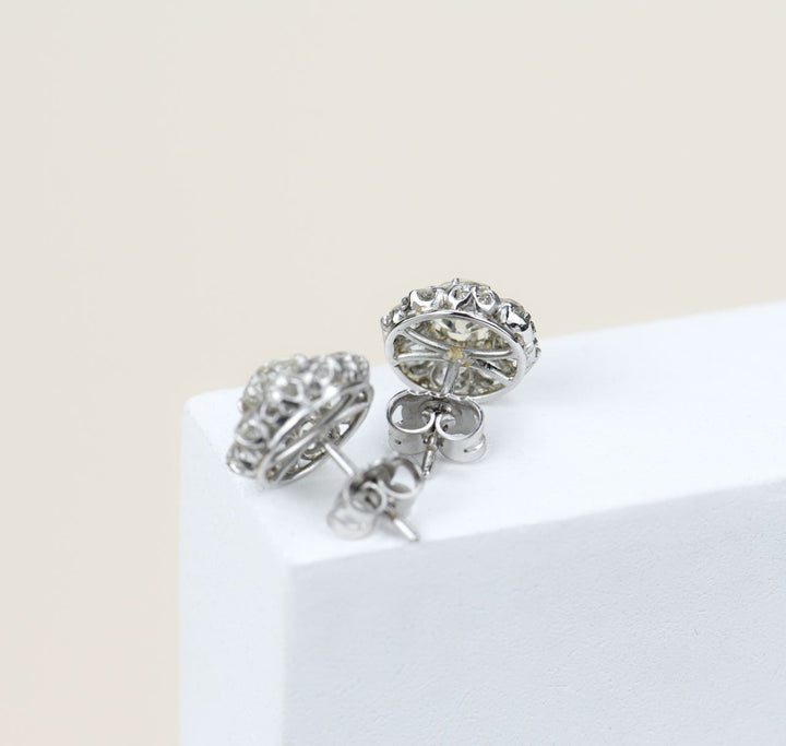 Second Hand Diamond Platinum Stud Earrings