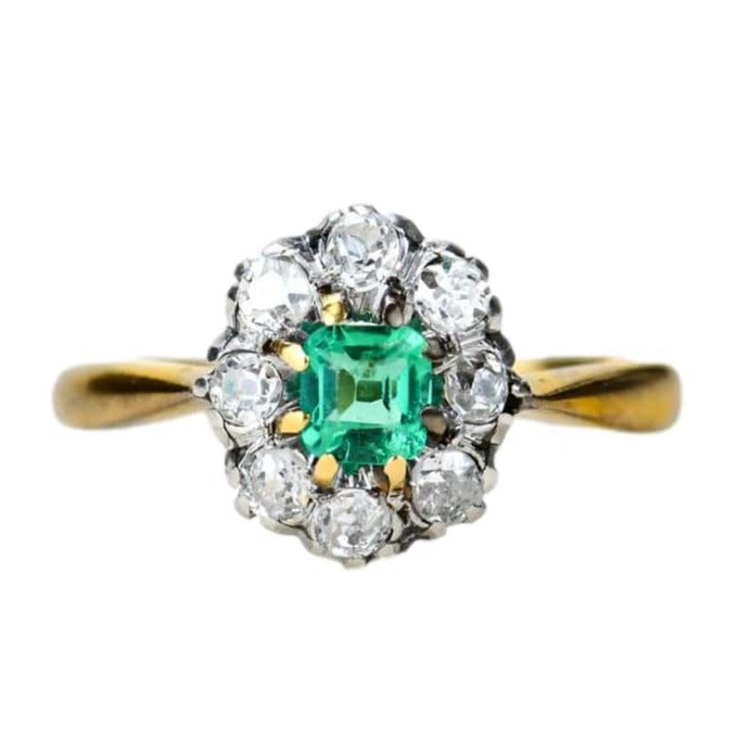 Victoria Colombian Emerald Diamond Ring