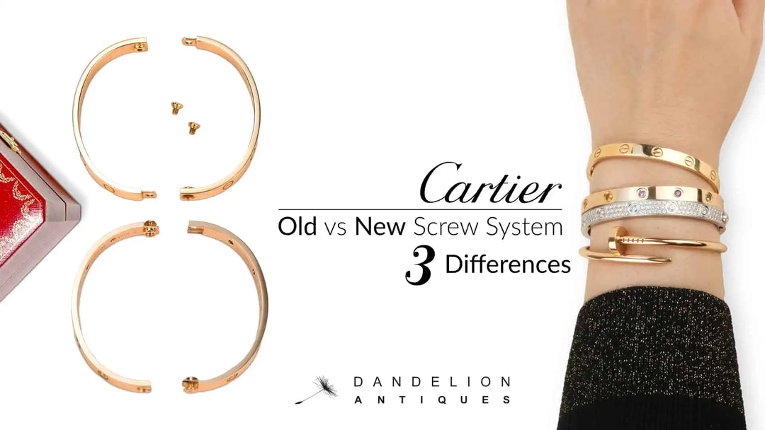 3 Differences of Cartier Love Bracelet New Screw & Old Screw System