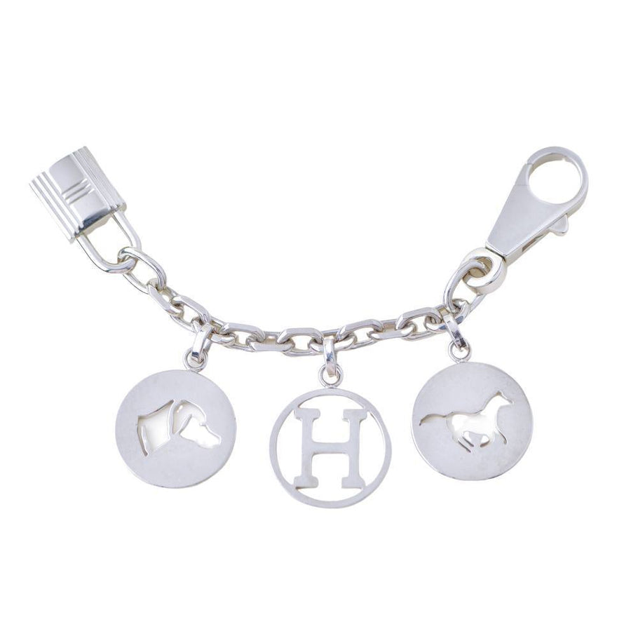 Preloved Authentic Hermès Breloque Olga Silver Bag Charm Amulette