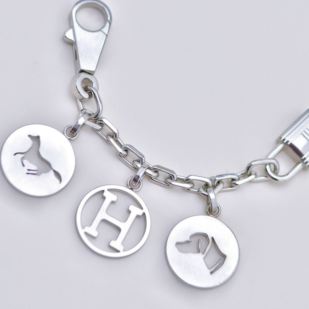 Preowned Hermès Breloque Olga Silver Bag Charm Amulette