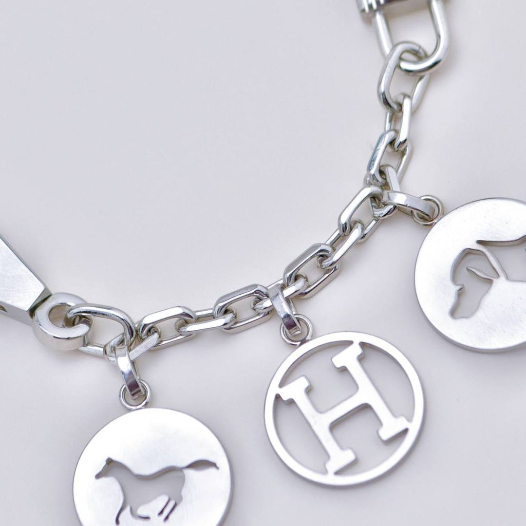 Authentic Hermès Breloque Olga Silver Bag Charm Amulette