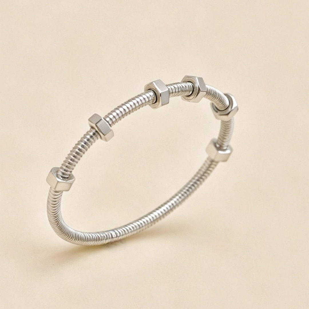 Authentic Cartier Ecrou de Cartier Bracelet 18K White Gold 