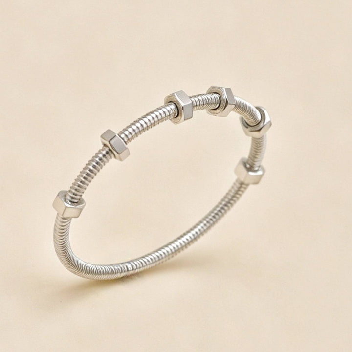 Authentic Cartier Ecrou de Cartier Bracelet 18K White Gold 