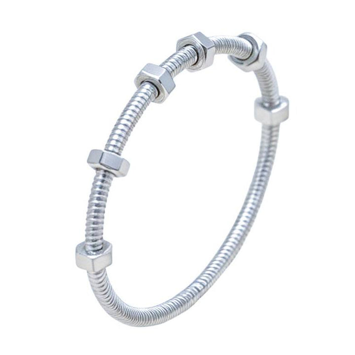 Preloved Authentic Cartier Ecrou de Cartier Bracelet 18K White Gold Size 16