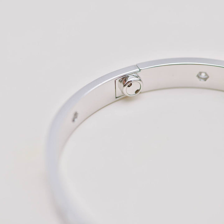 Authentic Cartier Love Bracelet Classic Model 10 Diamond 18K White Gold