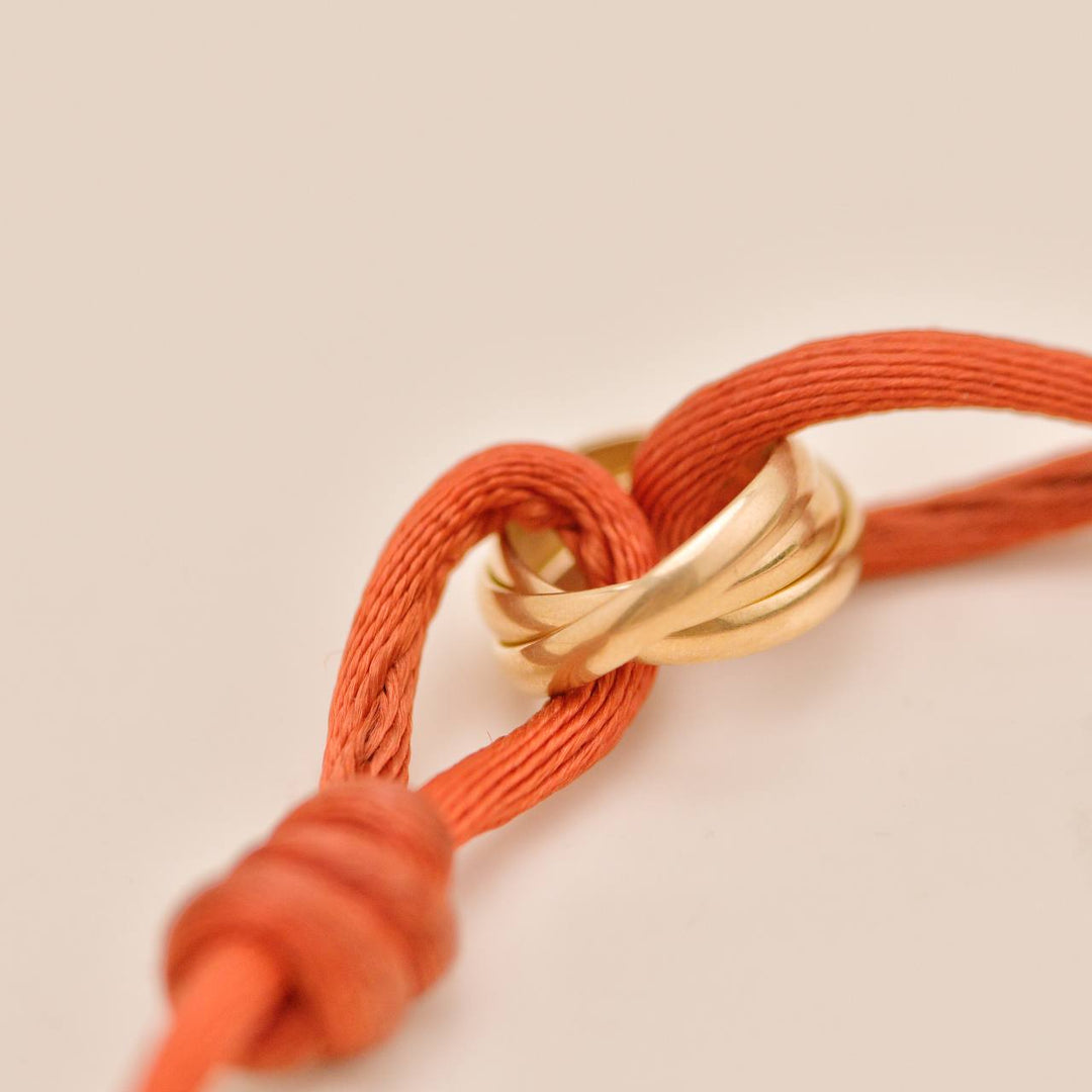 Preowned Cartier Trinity Cord Bracelet 18K Rose Gold