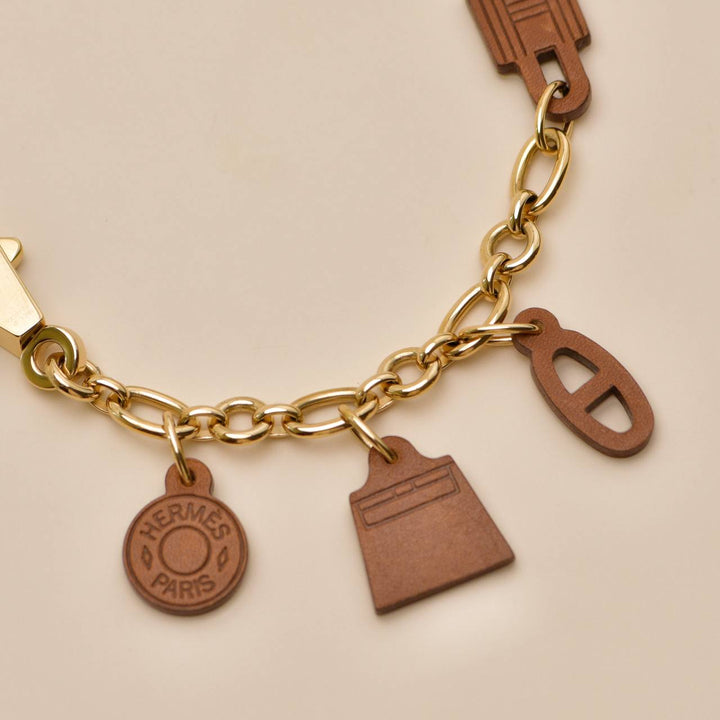 Hermès Barenia Olga Amulette Fauve Gold Bag Charm
