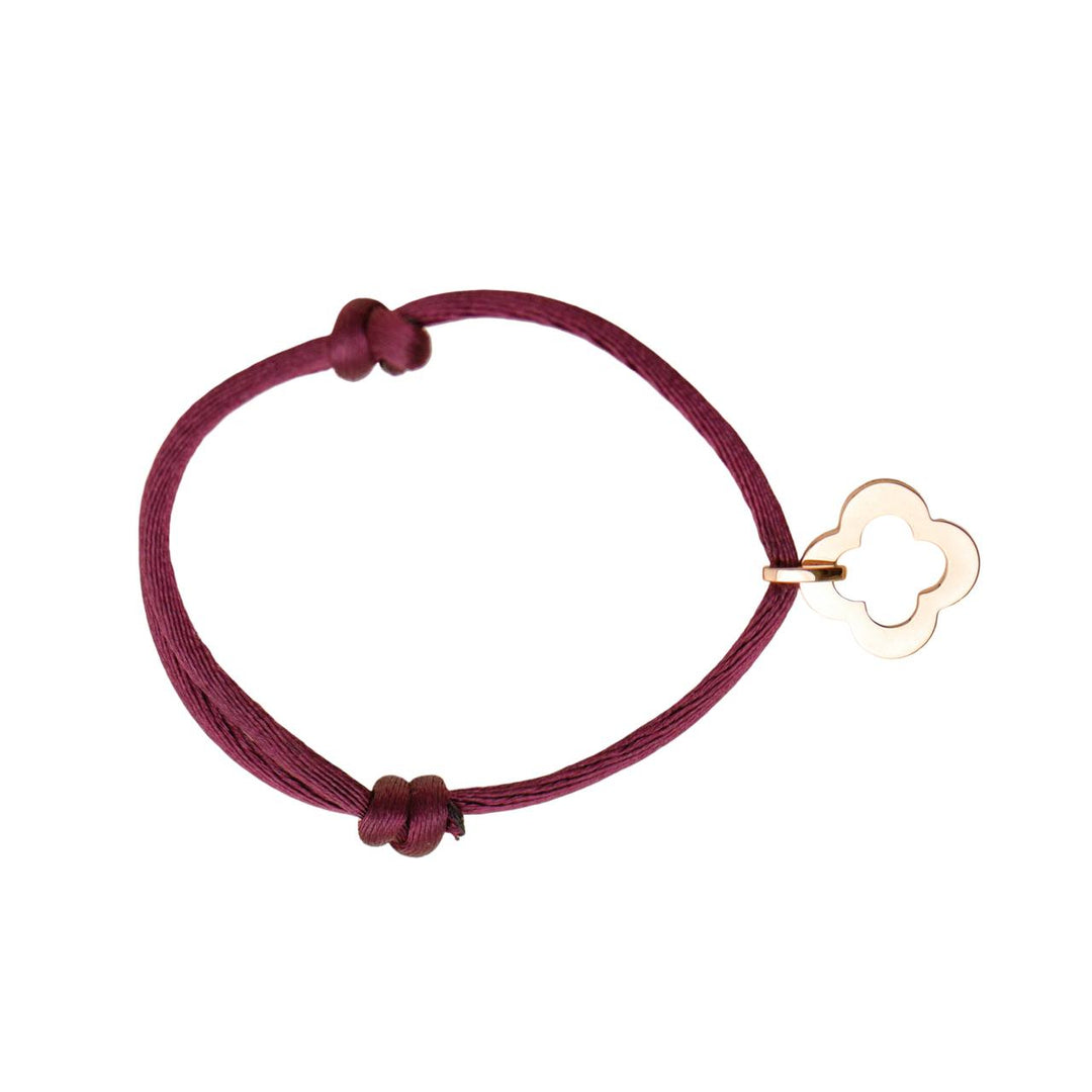 Preloved Authentic Van Cleef & Arpels Byzantine Alhambra Cord Bracelet 18K Rose Gold