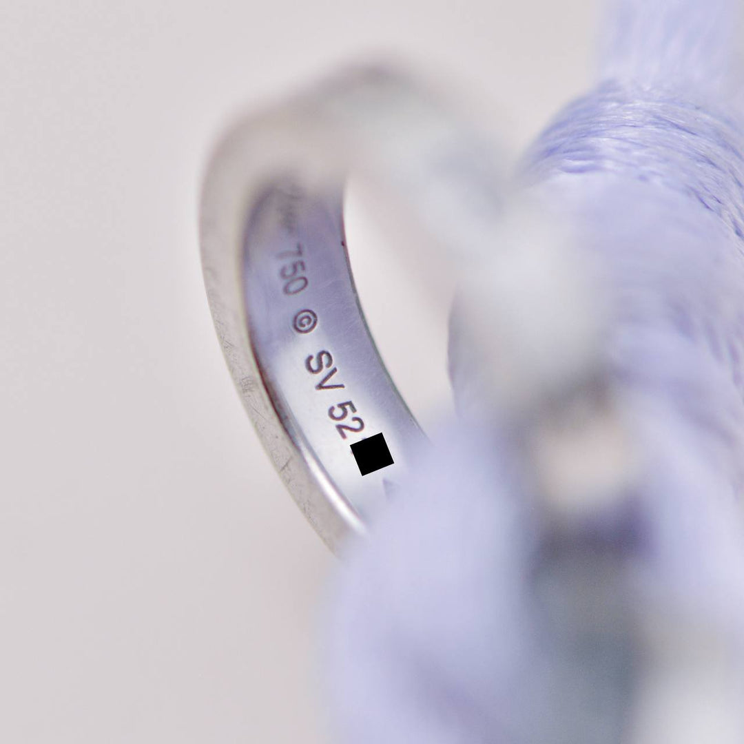 Used Cartier Love Cord Bracelet Diamond Black Ceramic 18K White Gold