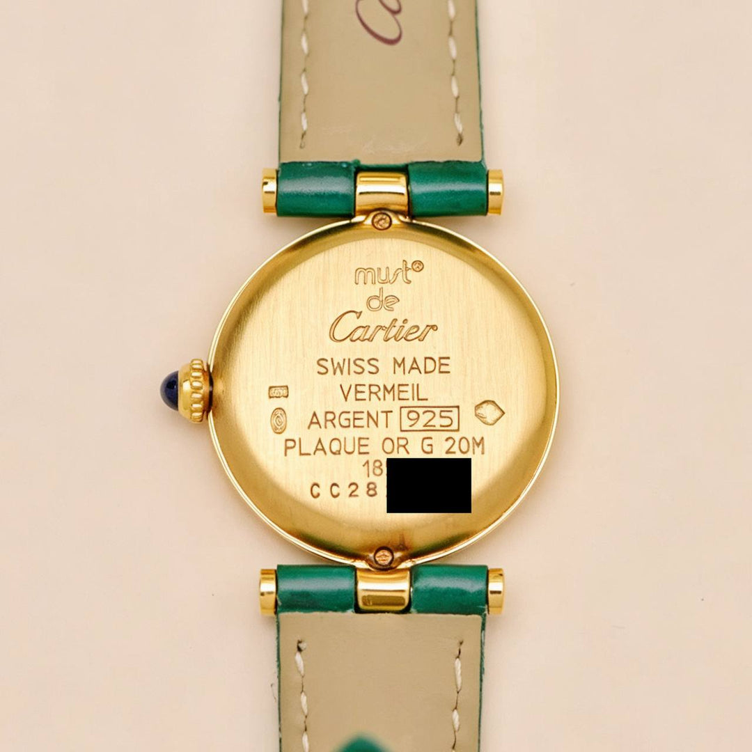 Used Cartier Vendome Must De Cartier Vermeil Watch Small Model