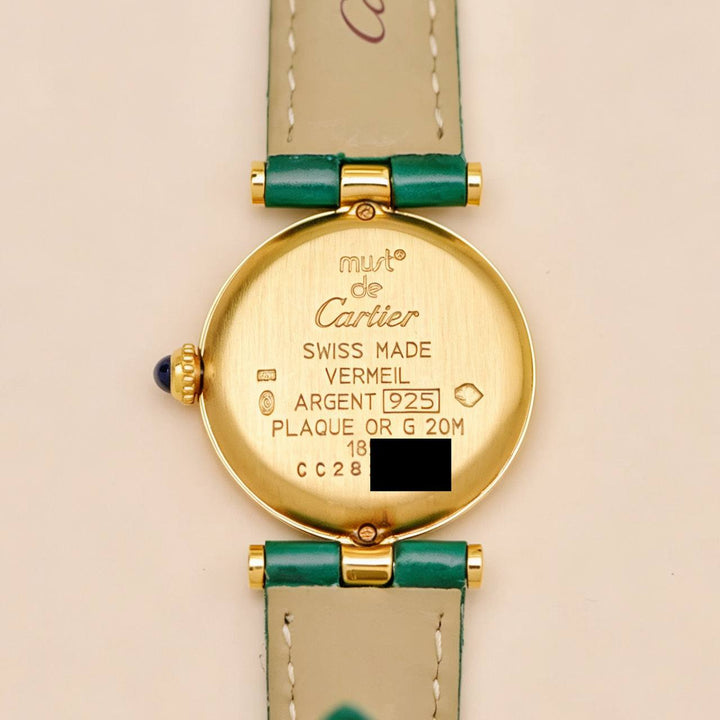 Used Cartier Vendome Must De Cartier Vermeil Watch Small Model