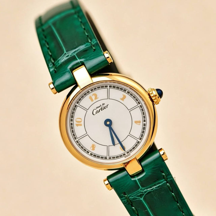 Authentic Cartier Vendome Must De Cartier Vermeil Watch Small Model W1009854