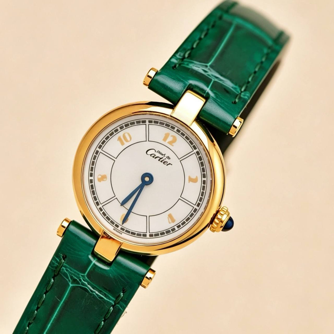 Preowned Cartier Vendome Must De Cartier Vermeil Watch Small Model W1009854