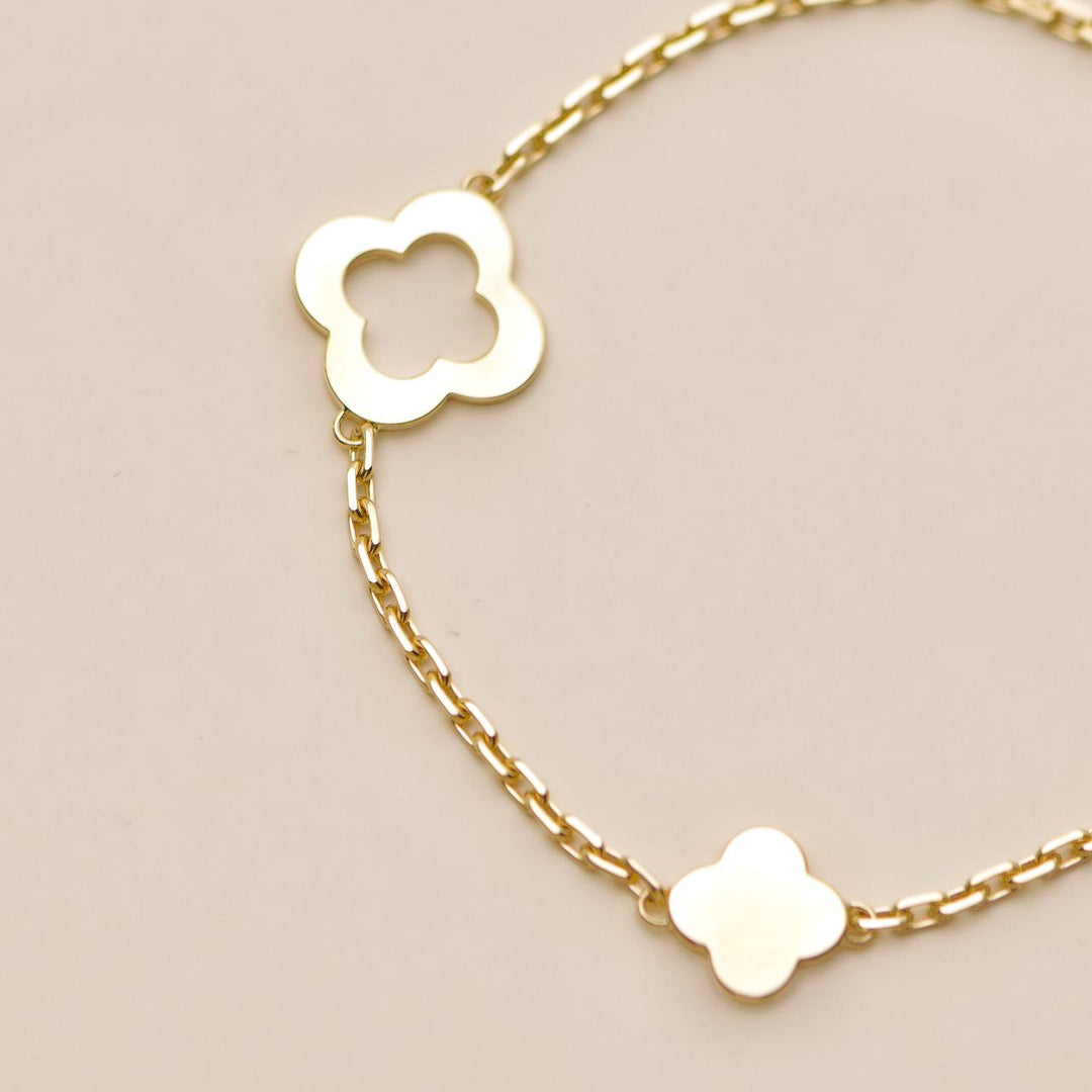 Van Cleef & Arpels Byzantine Alhambra Bracelet 18K Yellow Gold