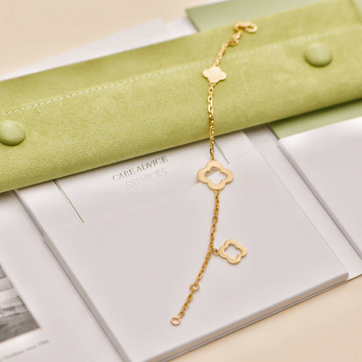 Van Cleef & Arpels Byzantine Alhambra Bracelet 18K Yellow Gold