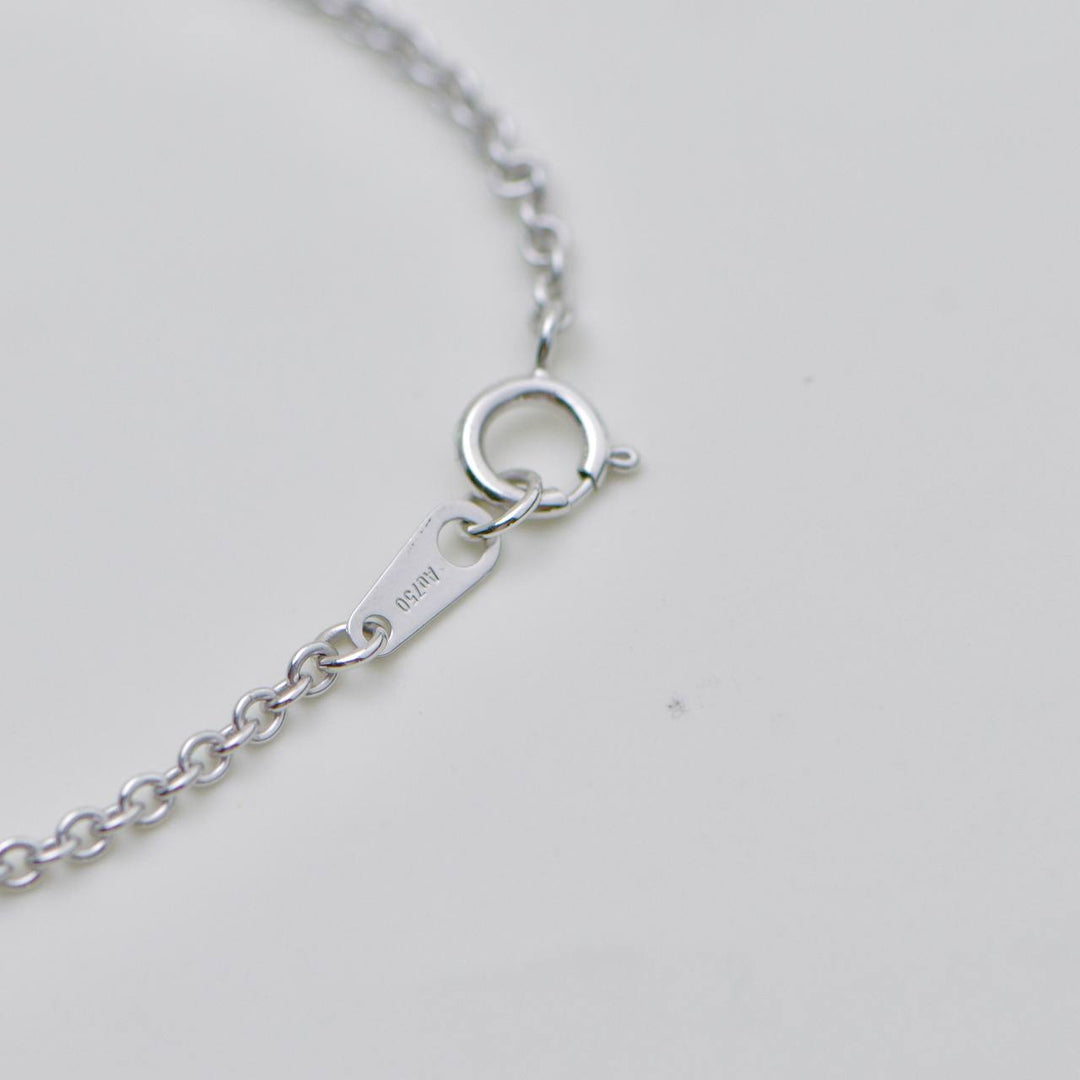 Conch Pearl and Diamond 18K White Gold Necklace
