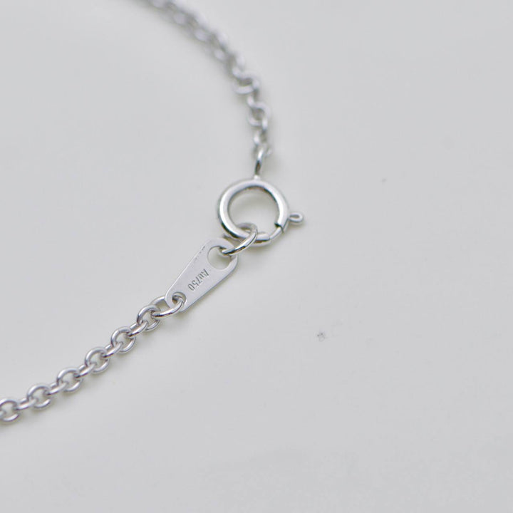 Conch Pearl and Diamond 18K White Gold Necklace