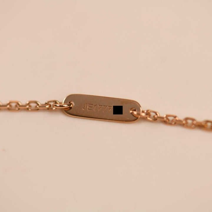 Preloved Authentic Van Cleef & Arpels Vintage Alhambra 2014 Holiday Pendant Grey Mother of Pearl