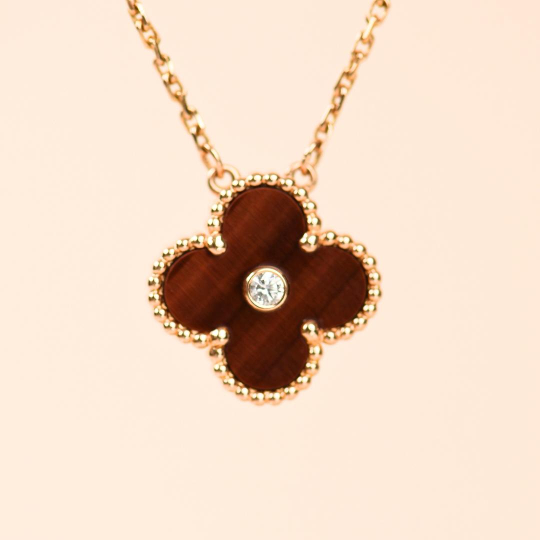 Van Cleef & Arpels Alhambra 2017 Holiday Pendant Necklace Bullseye