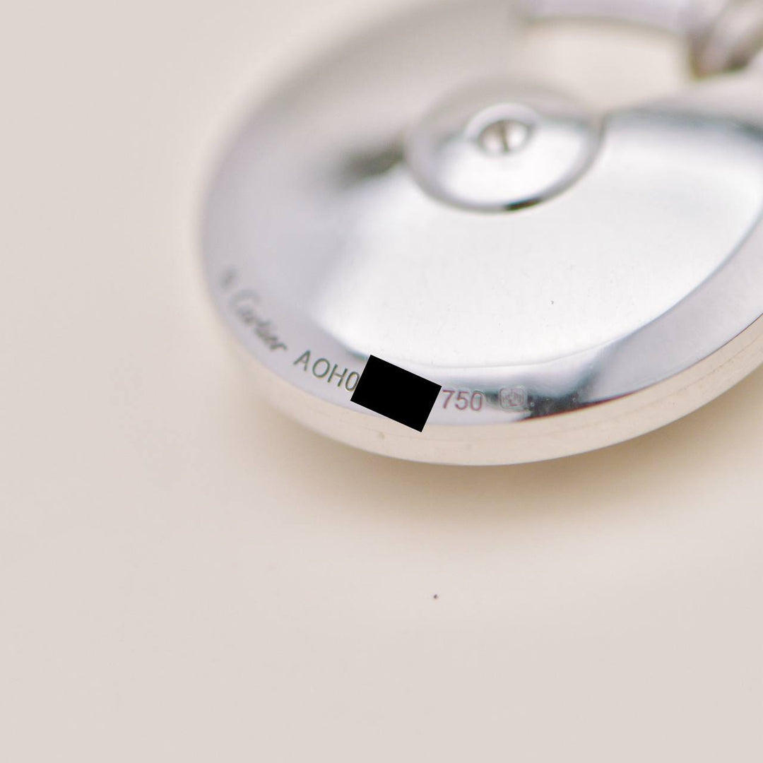 Second Hand Authentic Cartier Amulette de Cartier Diamond 18K White Gold Pendant Small Model