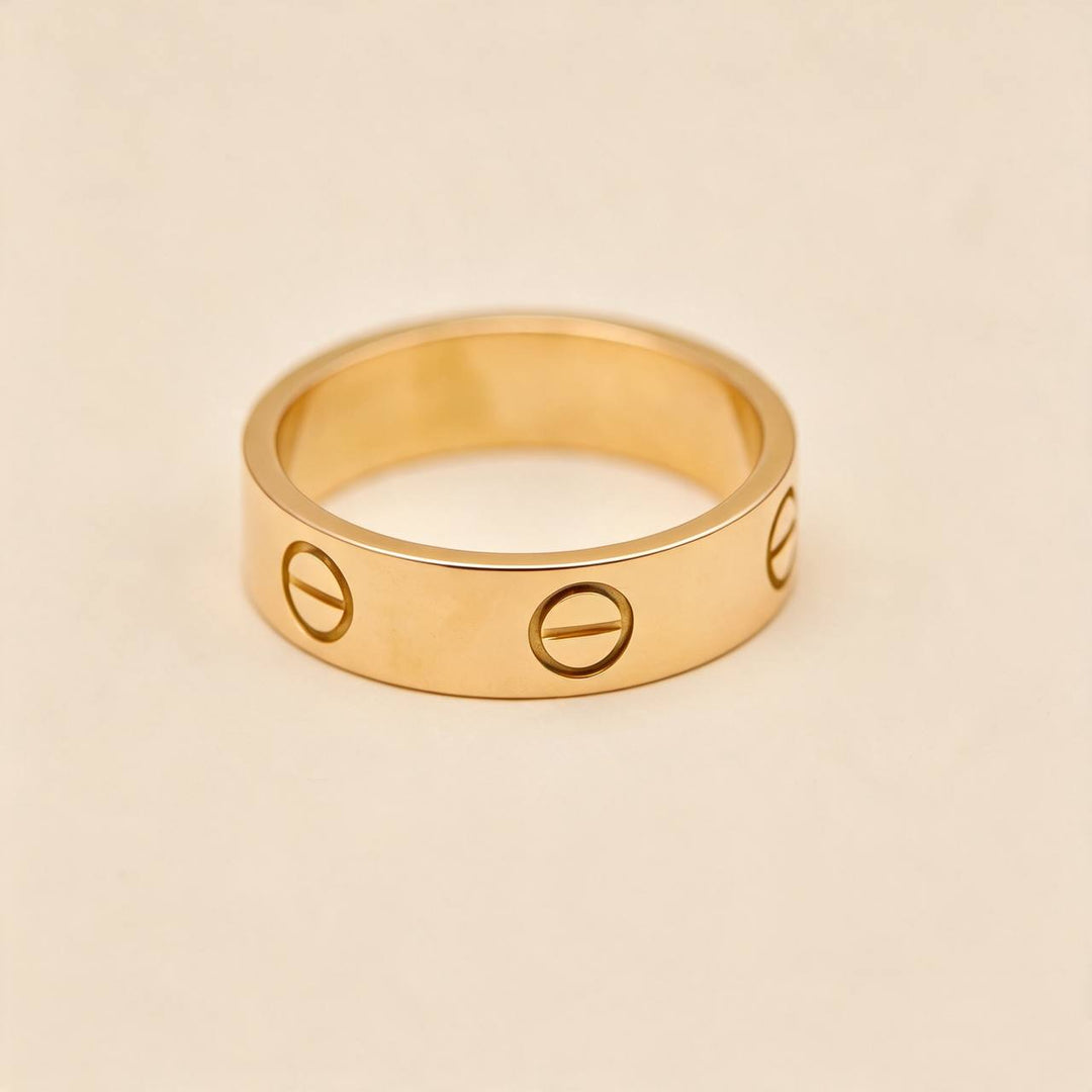 Cartier Love Ring Classic Model 18K Rose Gold Size 56