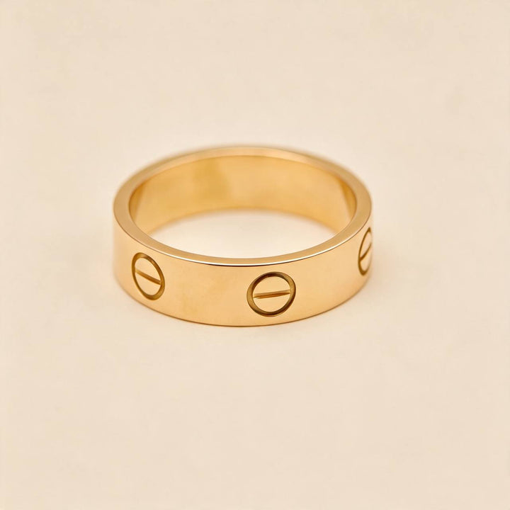 Cartier Love Ring Classic Model 18K Rose Gold Size 56