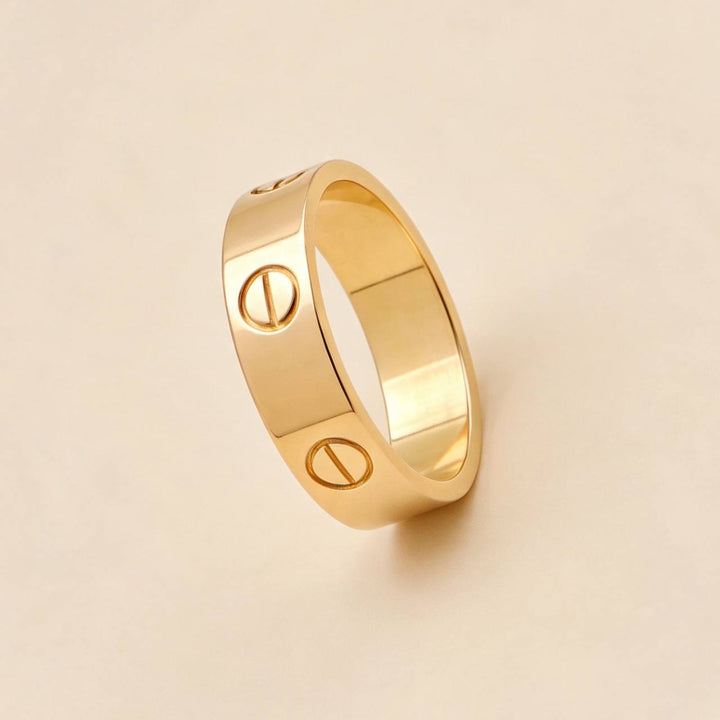 Cartier Love Ring Classic Model 18K Rose Gold Size 56