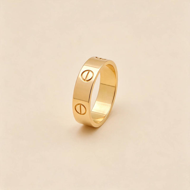 Cartier Love Ring Classic Model 18K Rose Gold Size 56